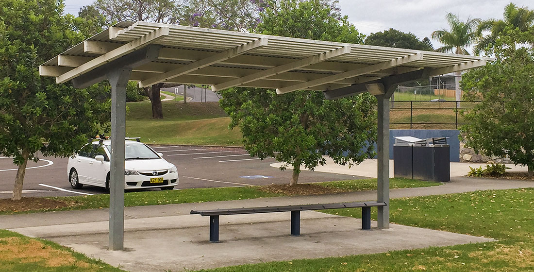 Two Post park shelter design