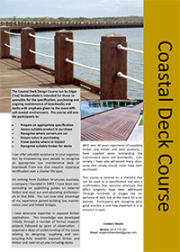Coastal Timber Decks course overview