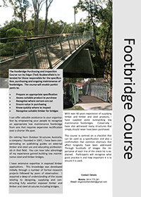 Footbridge Purchasing & Inspection course overview