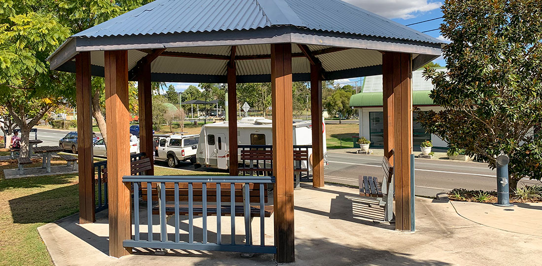 Mitchell Series eight-sided park shelter design at Goomeri